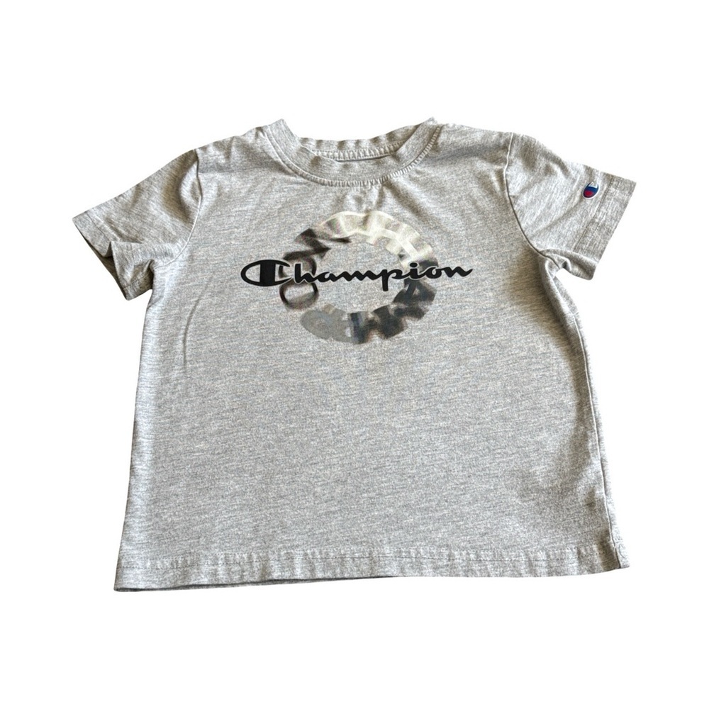 Champion Kids Silver Logo Gray Tee